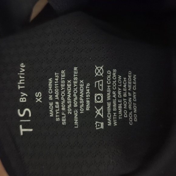T/S by Thrive Women’s overall sport size XS color Black Athletic Workout - Picture 9 of 9